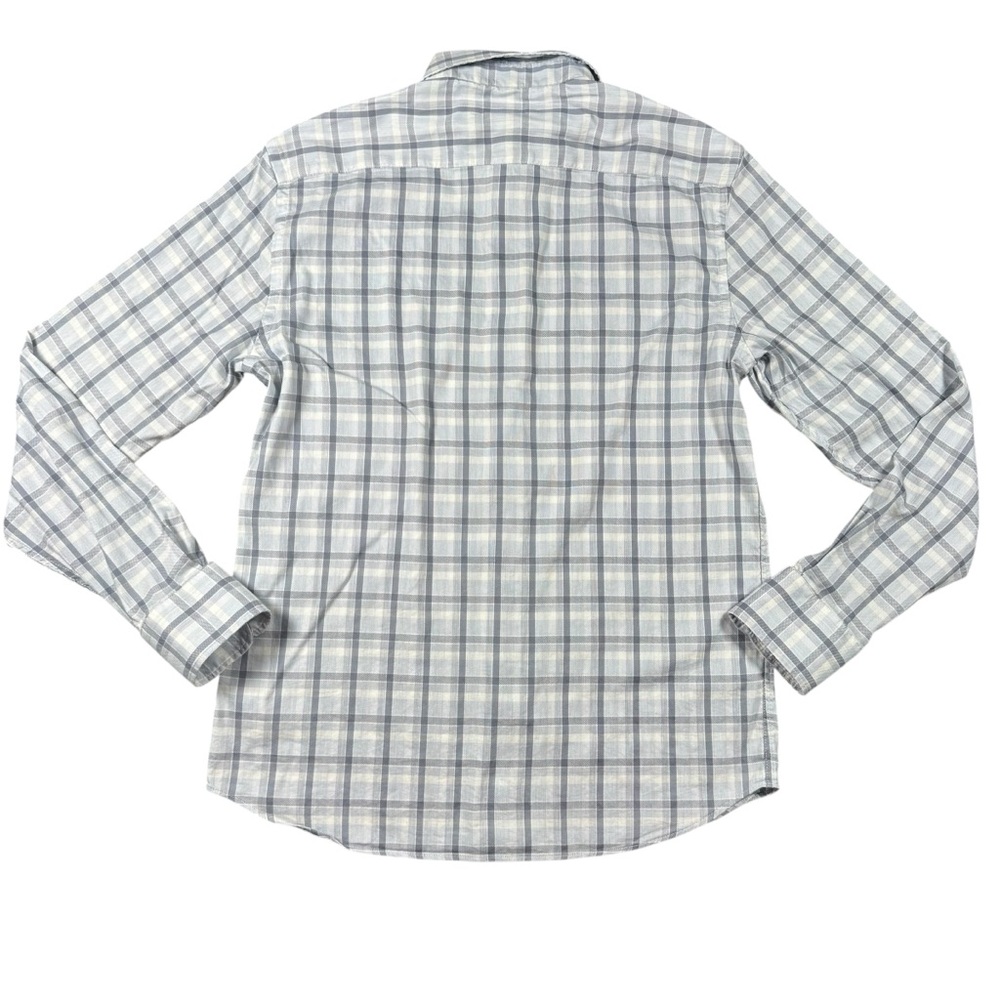 Faherty Men’s S Movement Shirt‎ Light Blue White Plaid Stretch - Picture 3 of 11